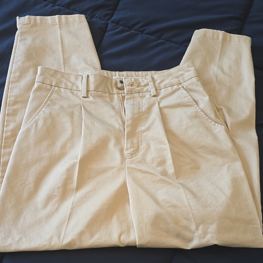 Zara Tan Chinos Classic Cotton-Blend